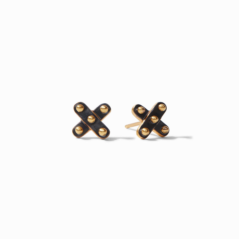SoHo Demi X Stud Earrings | Mixed Metal