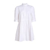 Cammie Ruffle Shirt Dress | White