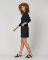 The Perfect A-line 3/4 Sleeve Dress | Black