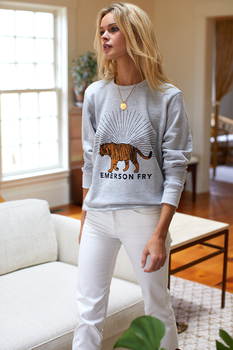 Tiger Sweatshirt | Grey