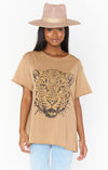 Airport Tee | Leopard Head Graphic