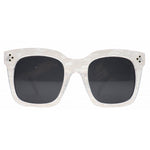 Waverly Sunglasses | White Pearl Smoke
