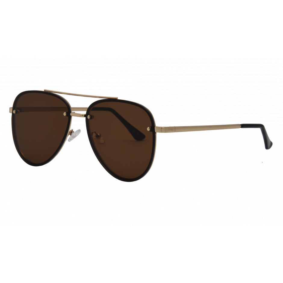 River Sunglasses | Gold/Brown