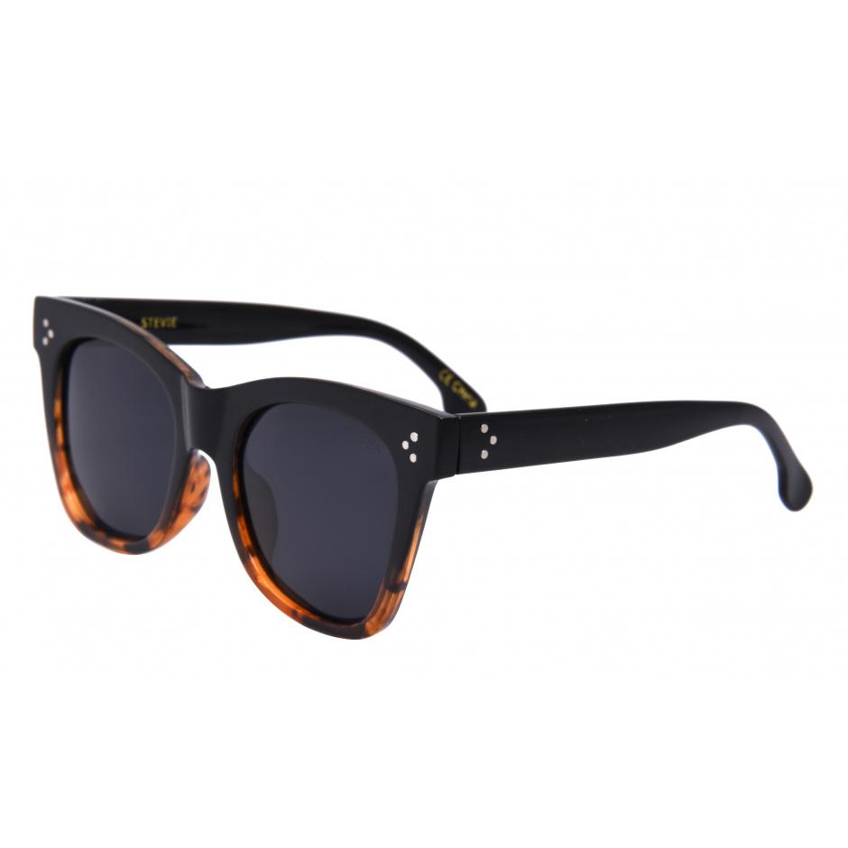 Stevie Sunglasses | Black Tortoise/Smoke Polarized