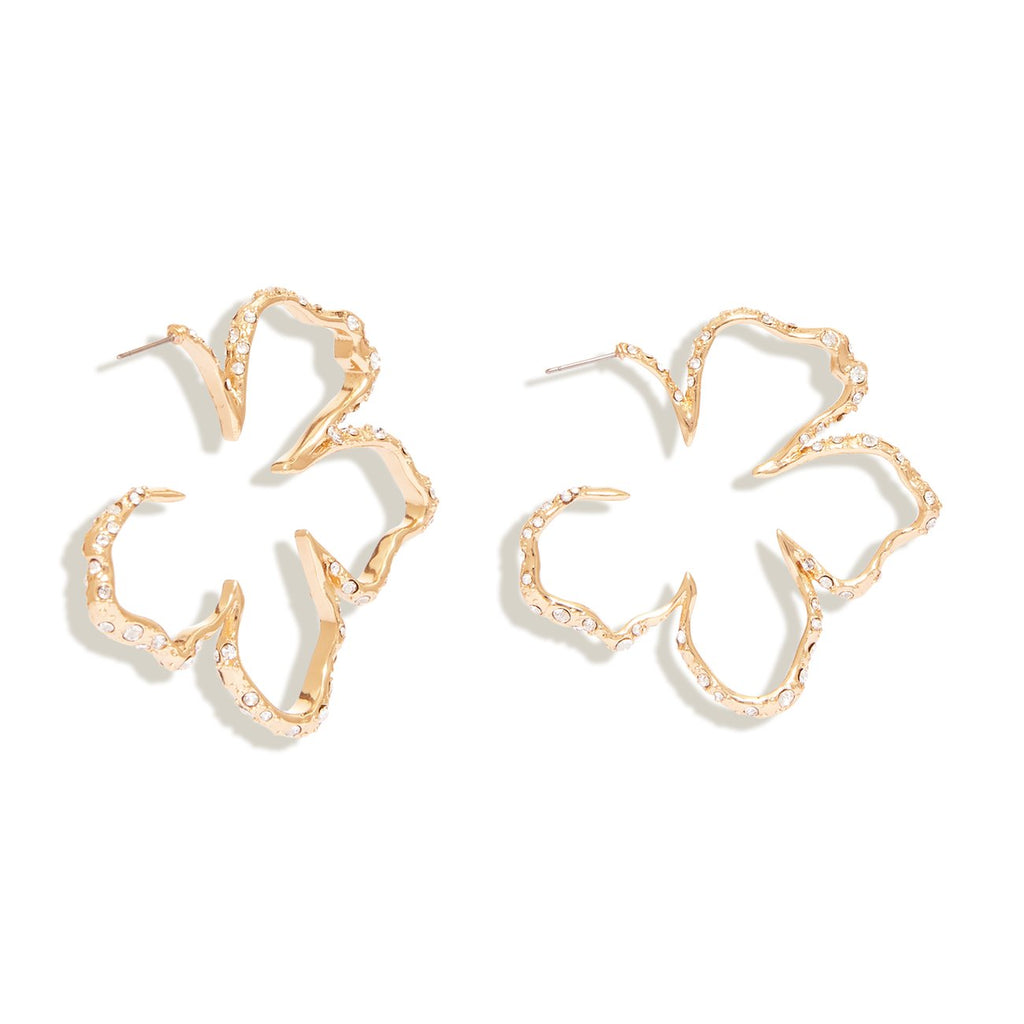 Mini Simone Sculptural Floral Earrings