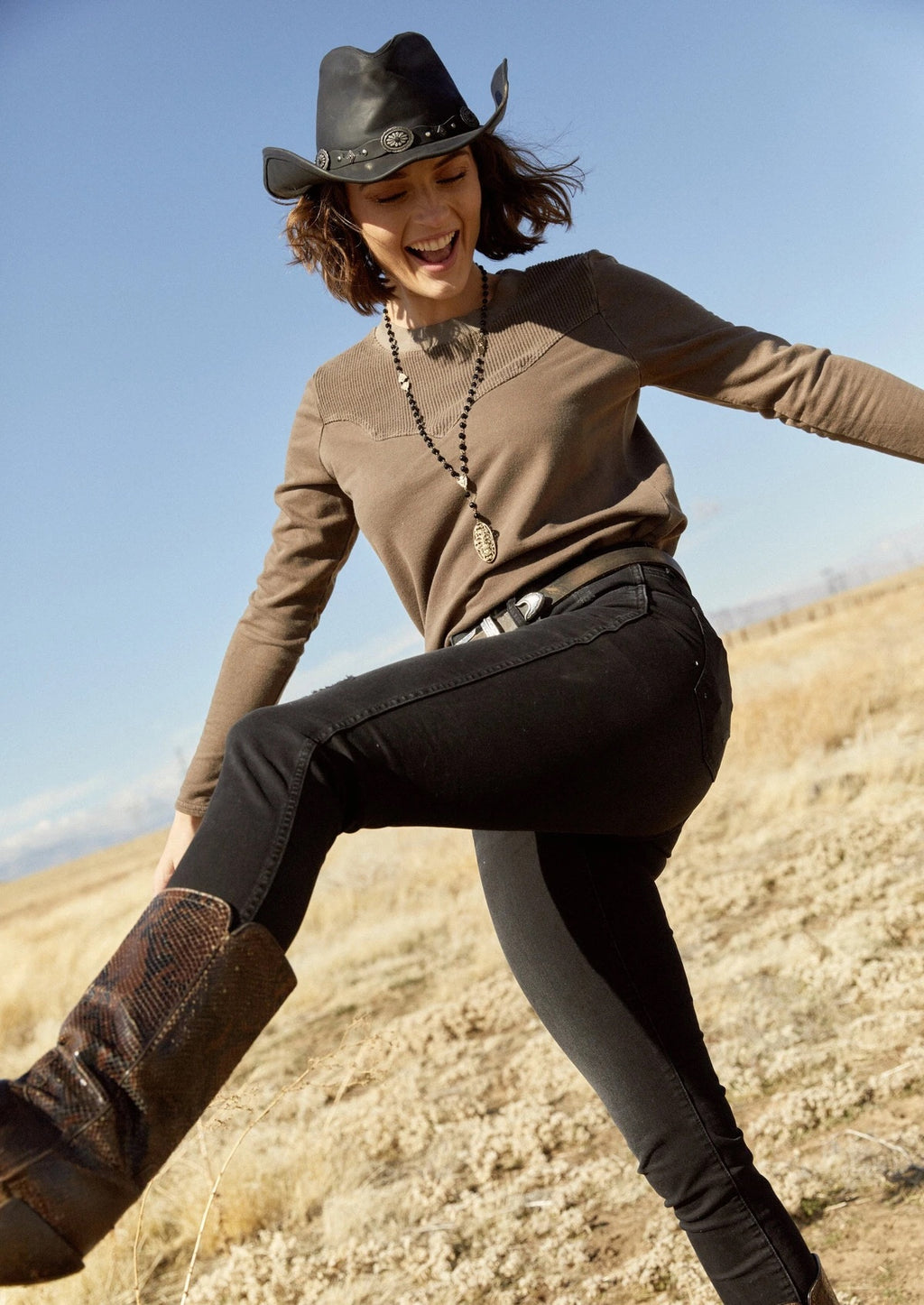 Dolly Sweatshirt | Saddle