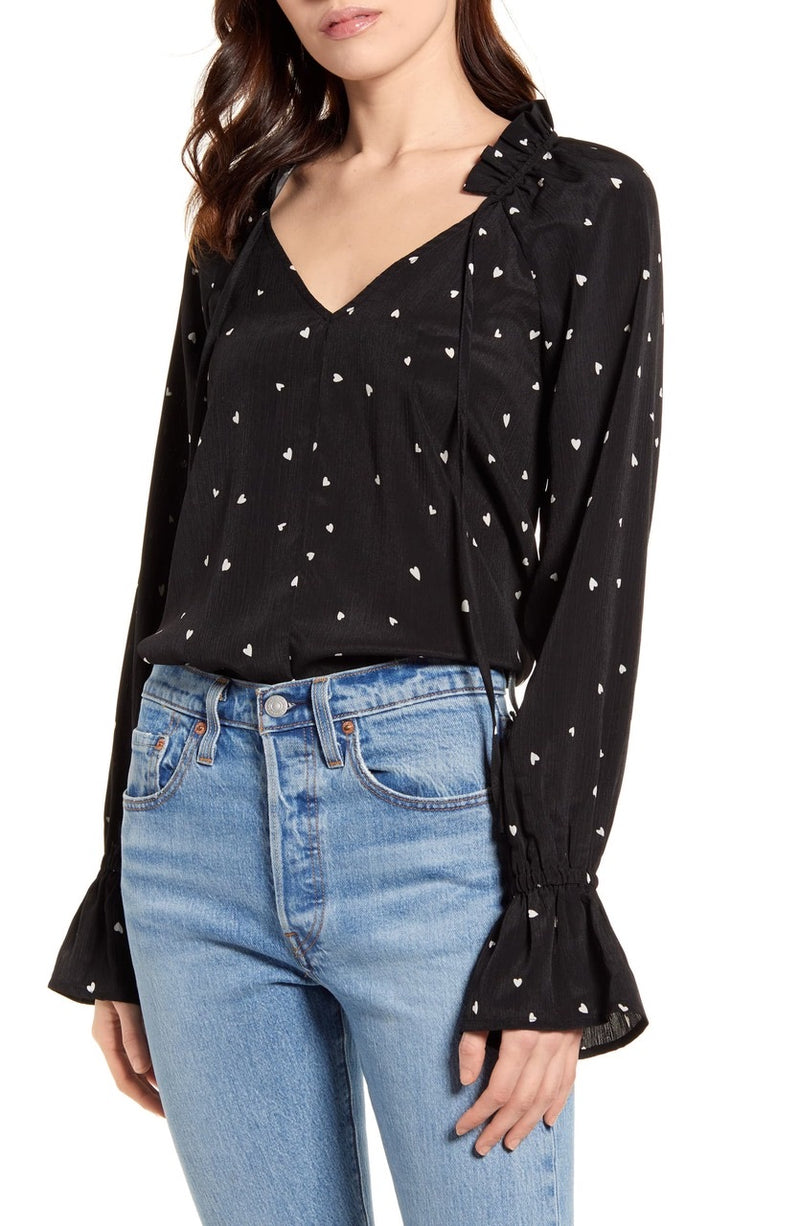 Me and You Blouse | Black/White
