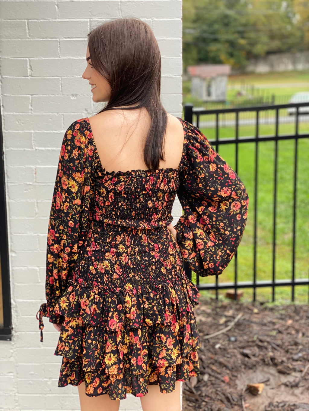 Farrah Smocked Mini Dress