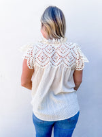 Ruffle with Eyelet Top