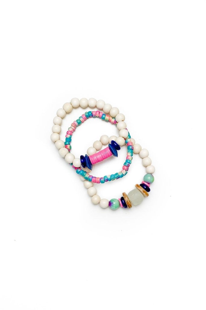 T&T Trio Stack Bracelet Set | Tie Dye