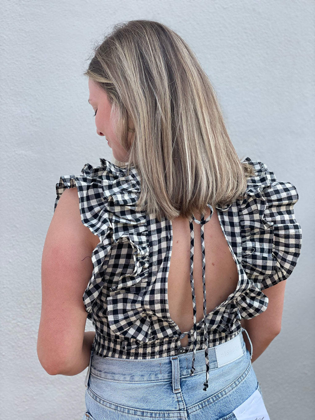 Gingham Tank Top