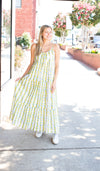 Emily Long Dress | Provence Stripe
