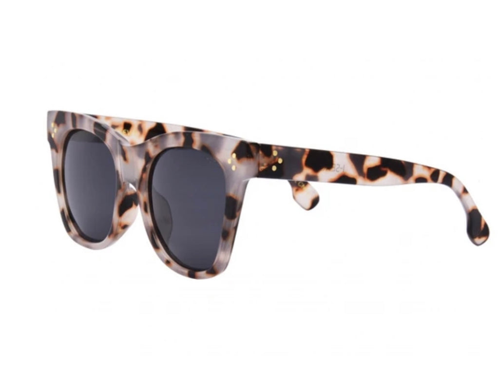 Stevie Sunglasses | Snow Tort/Smoke