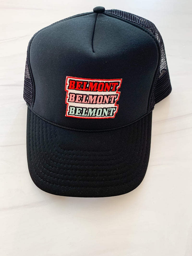 Custom Belmont Trucker Hat | Black