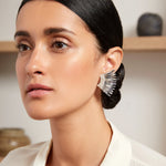 Metallic Mini Madeline Earring | Silver