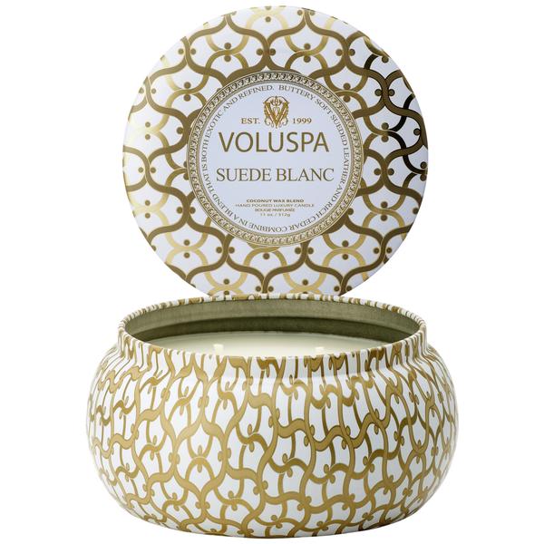 Suede Blanc | 2 Wick Maison Tin Candle