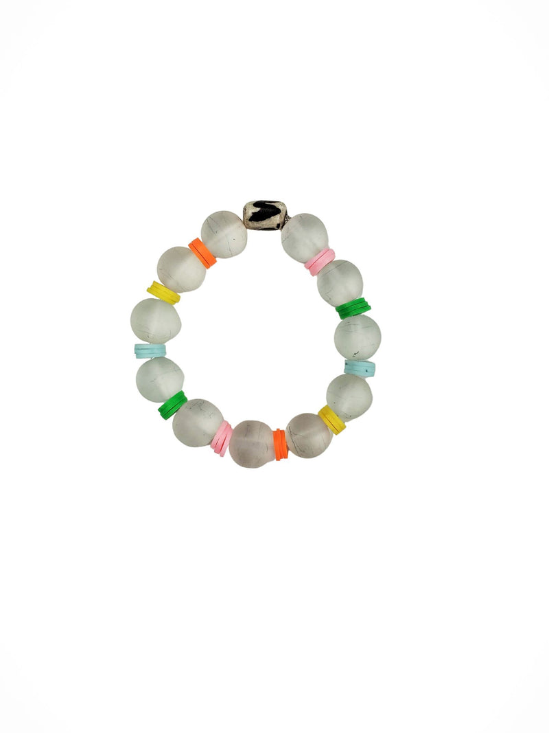 Intricate Stack Bracelet | Electric White