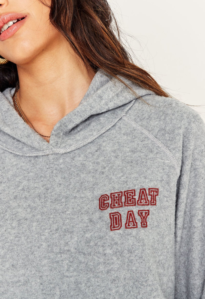 Gym Day/Cheat Day Reversible Hoodie | Gray