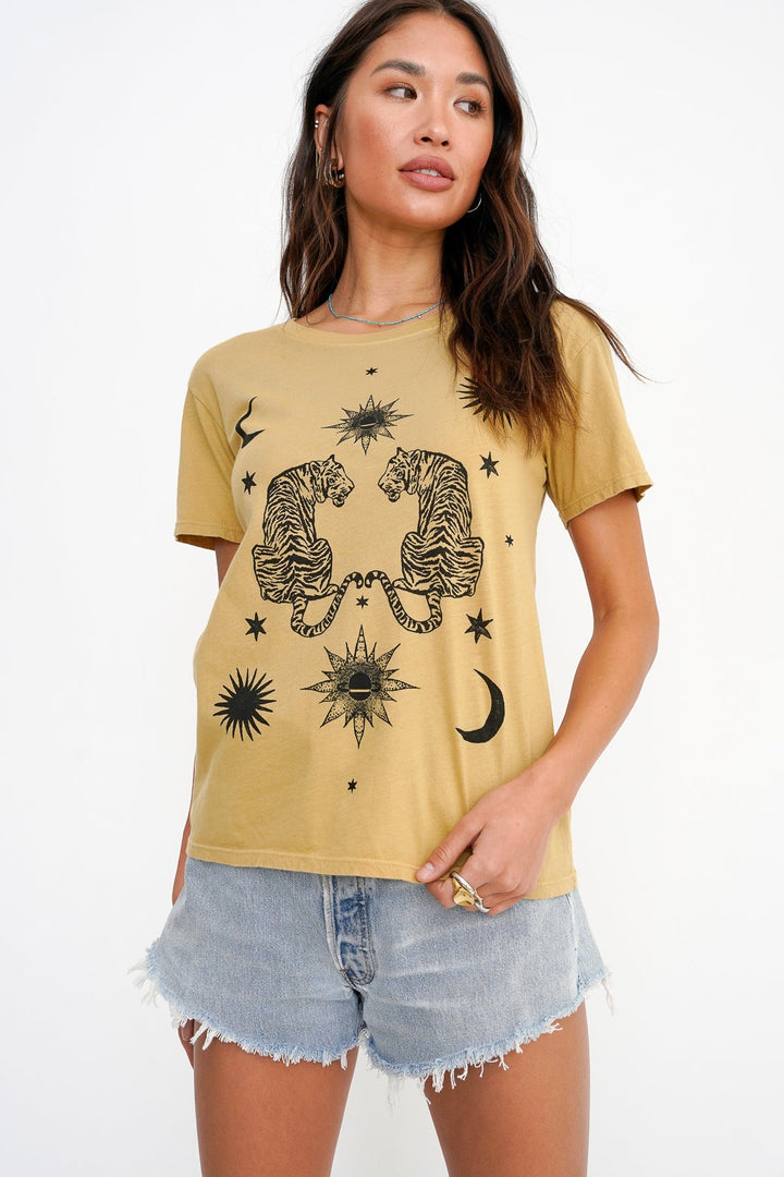 Mystical Twin Tigers Graphic Tee