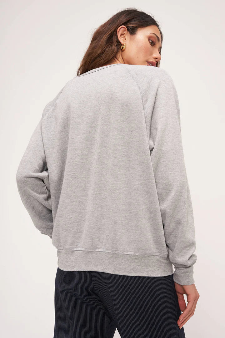 Naughty/Nice Reversible Sweatshirt | Heather Grey