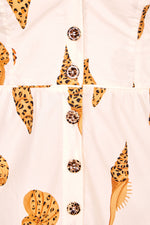 Leopard Shell Midi Dress