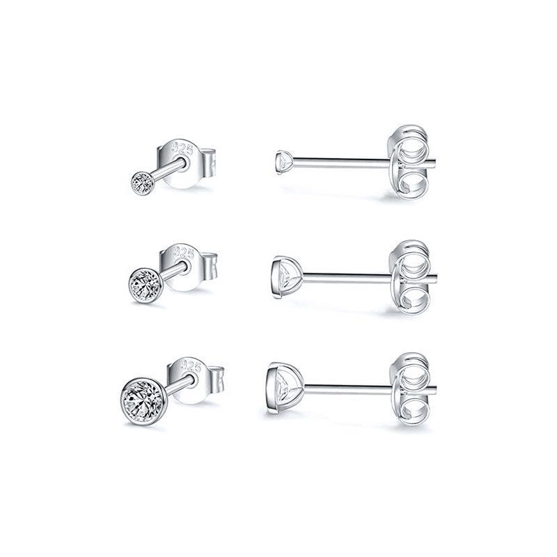 Elixr Stud Earring Set | Silver
