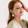 Gold Tuxedo Stripe Earrings