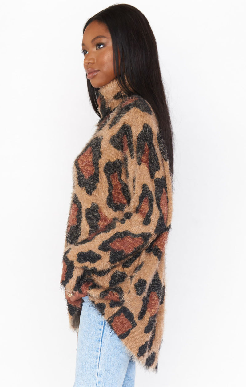 Fatima Turtleneck | Cheetah Fever Knit
