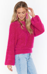 Vienna Sweater | Hot Pink